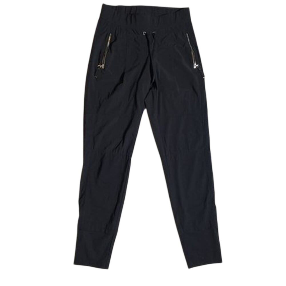 Raffaello Rossi candy Women’s Black Slim Tapered Jogger Pants Drawstring EU 32